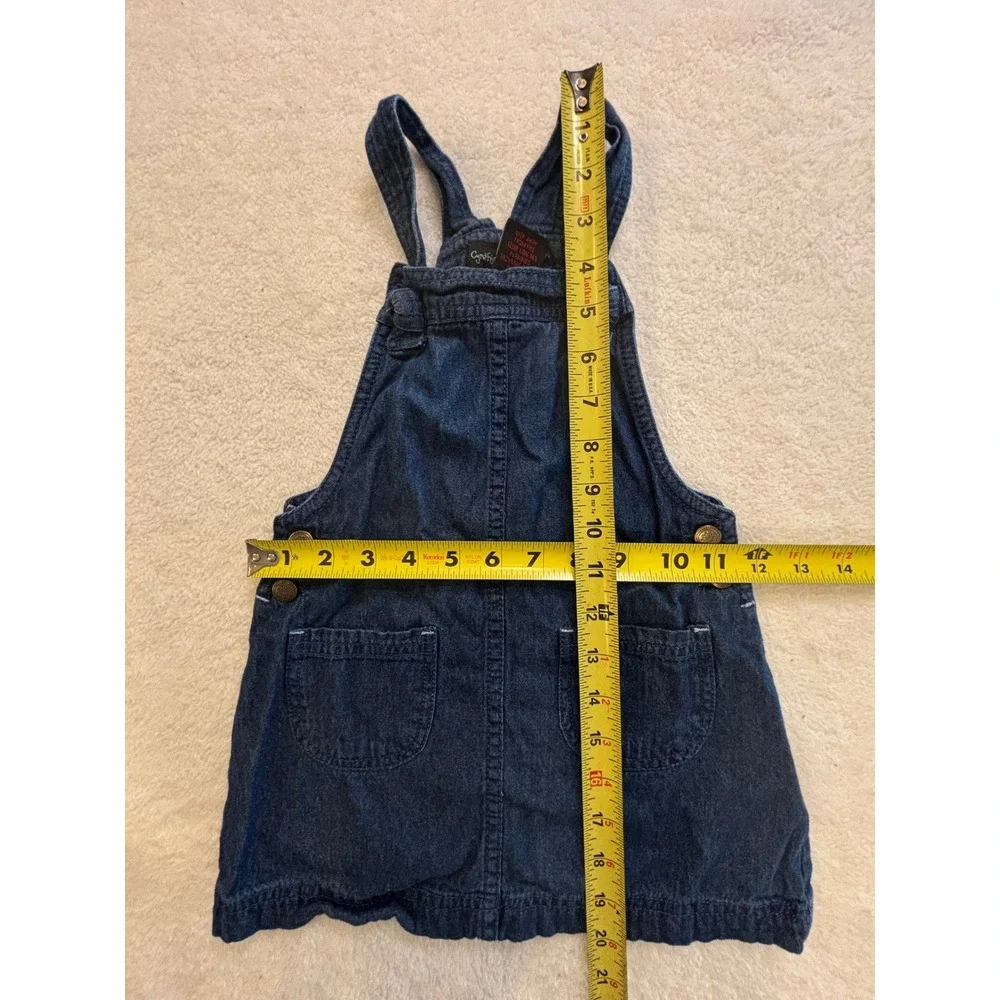 Cynthia‎ Rowley Girls Blue Denim Overall Pinafore Jumper Dress Size 4T